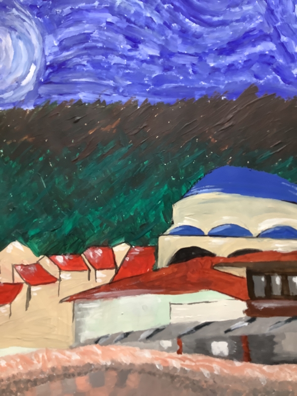 Malen im Stile van Goghs, Klasse 8